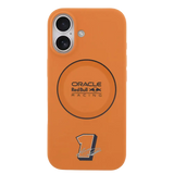 Red Bull Silicone Ring MagSafe Hoesje – iPhone 17 Oranje - Back cover met vingerring