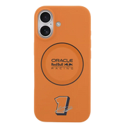Red Bull Silicone Ring MagSafe Hoesje – iPhone 17 Oranje - Back cover met vingerring