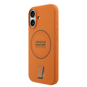 Red Bull Silicone Ring MagSafe Hoesje – iPhone 17 Oranje - Back cover met vingerring