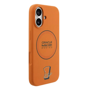 Red Bull Silicone Ring MagSafe Hoesje – iPhone 17 Oranje - Back cover met vingerring
