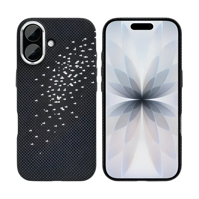 Rixus Alpine Ultra-Slim Case met MagSafe – iPhone 17 – Galaxy Black