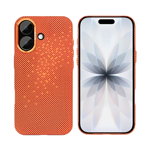 Rixus Alpine Ultra-Slim Case met MagSafe – iPhone 17 Galaxy Orange - Back cover / hardcase