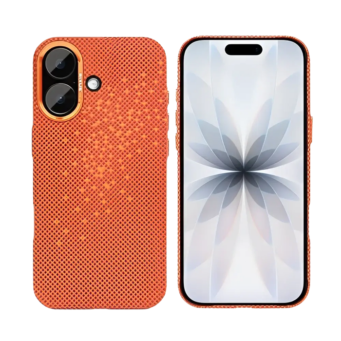 Rixus Alpine Ultra-Slim Case met MagSafe – iPhone 17 – Galaxy Orange