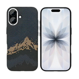 Rixus Alpine Ultra-Slim Case met MagSafe – iPhone 17 Mountain Black - Back cover / hardcase
