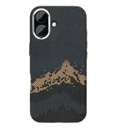 Rixus Alpine Ultra-Slim Case met MagSafe – iPhone 17 Mountain Black - Back cover / hardcase