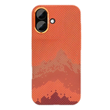 Rixus Alpine Ultra-Slim Case met MagSafe – iPhone 17 Mountain Orange - Back cover / hardcase