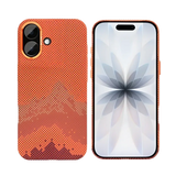 Rixus Alpine Ultra-Slim Case met MagSafe – iPhone 17 Mountain Orange - Back cover / hardcase