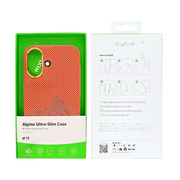 Rixus Alpine Ultra-Slim Case met MagSafe – iPhone 17 Mountain Orange - Back cover / hardcase