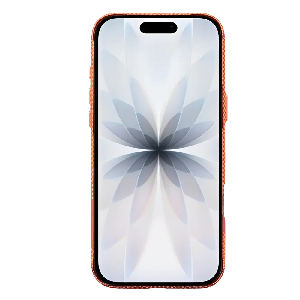 Rixus Alpine Ultra-Slim Case met MagSafe – iPhone 17 Mountain Orange - Back cover / hardcase
