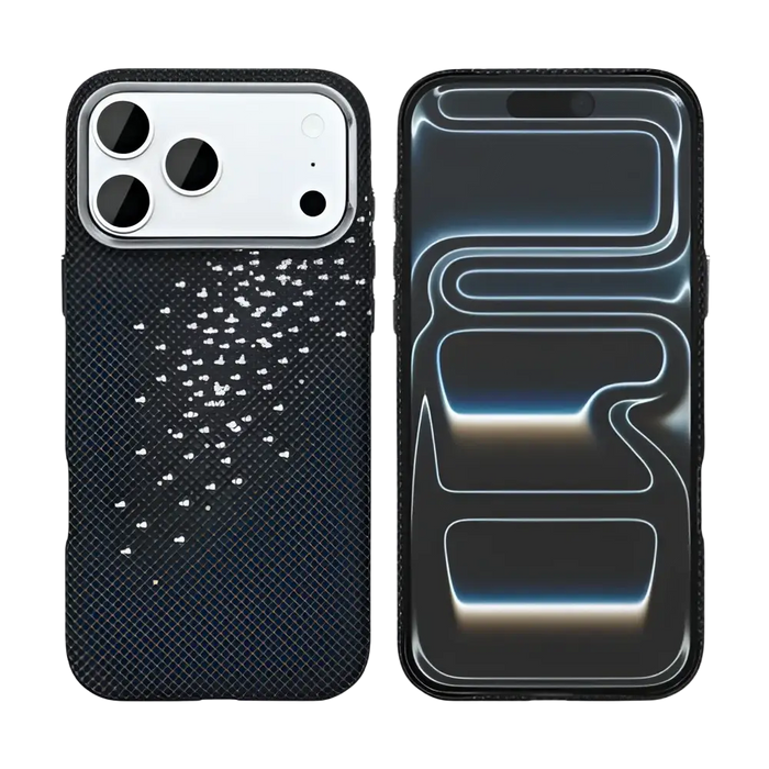 Rixus Alpine Ultra-Slim Case met MagSafe – iPhone 17 Pro – Galaxy Black