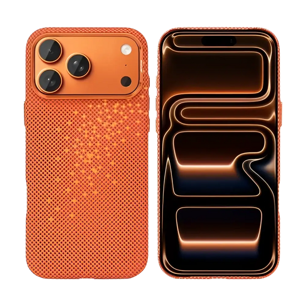 Rixus Alpine Ultra-Slim Case met MagSafe – iPhone 17 Pro Galaxy Orange - Back cover