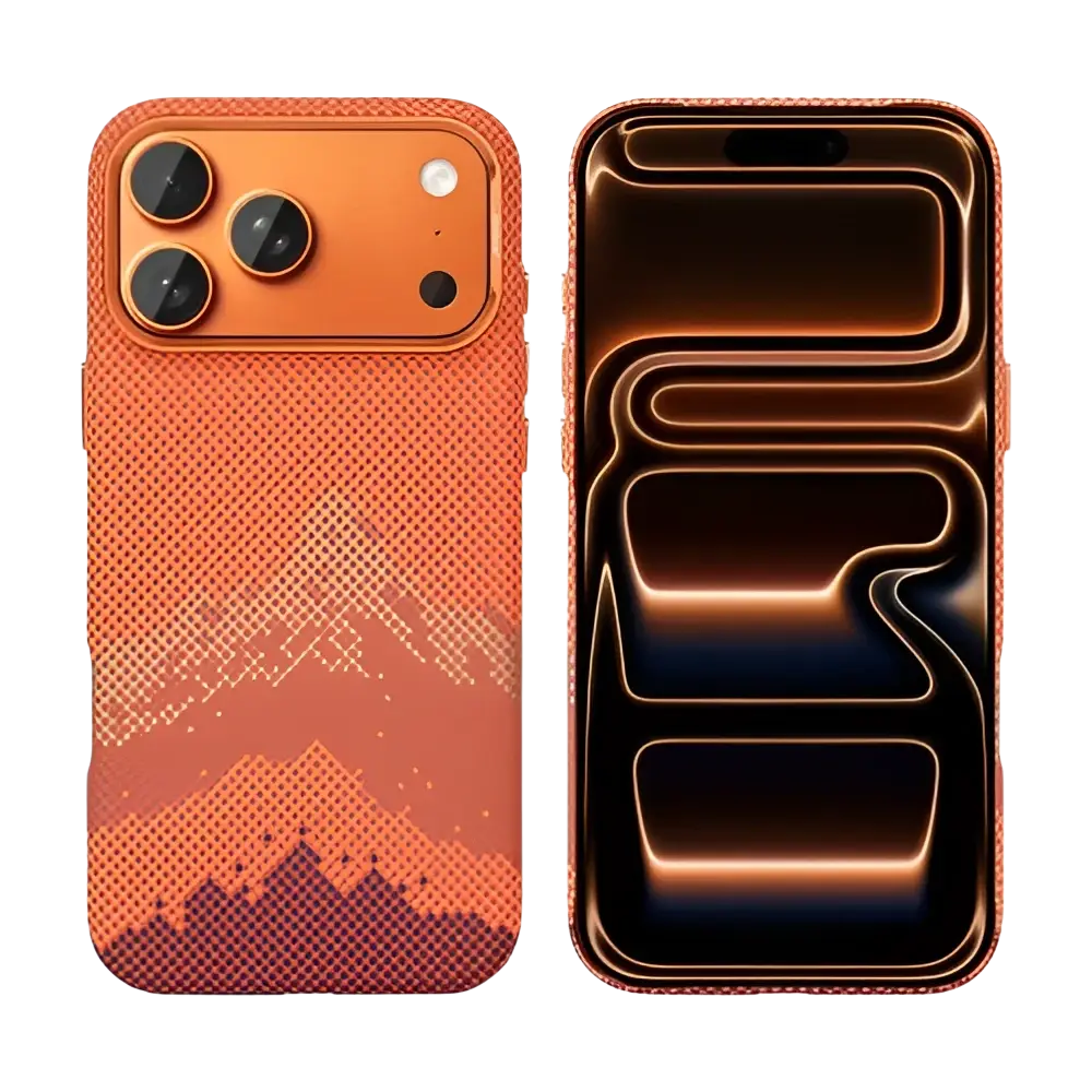 Rixus Alpine Ultra-Slim Case met MagSafe – iPhone 17 Pro Mountain Black - Back cover