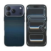 Rixus Alpine Ultra-Slim Case met MagSafe – iPhone 17 Pro Stripe Blue - Back cover