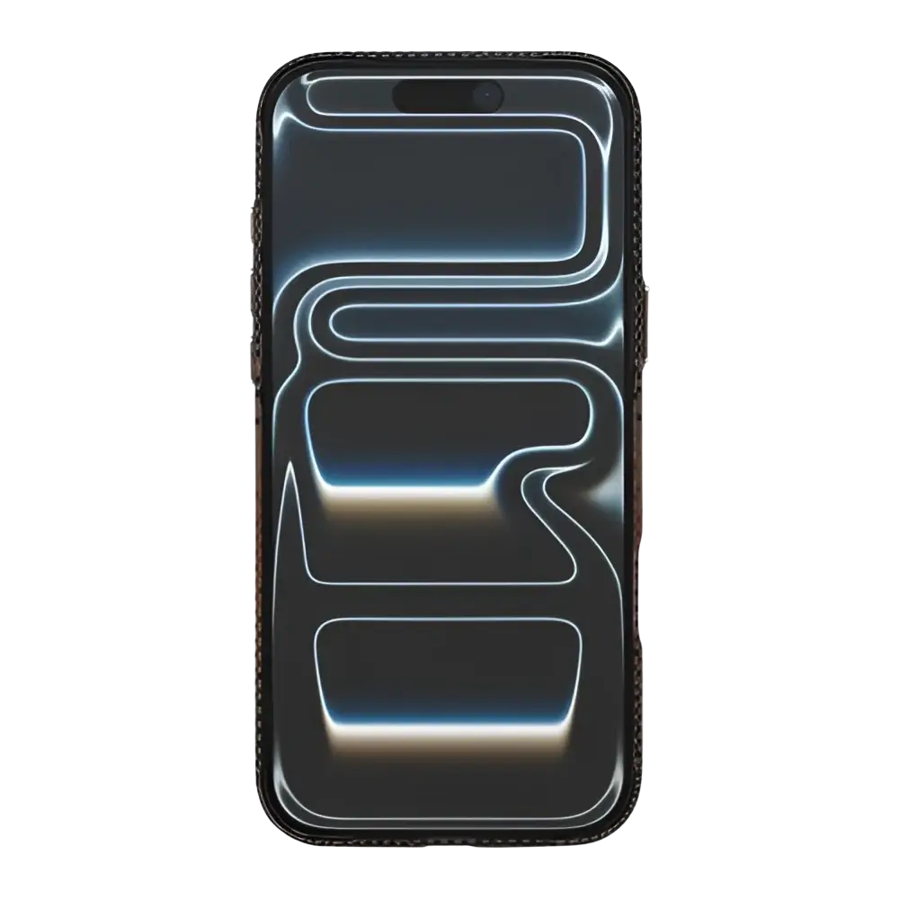 Rixus Alpine Ultra-Slim Case met MagSafe – iPhone 17 Pro Stripe Brown - Back cover
