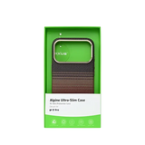 Rixus Alpine Ultra-Slim Case met MagSafe – iPhone 17 Pro Stripe Brown - Back cover