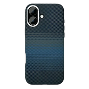 Rixus Alpine Ultra-Slim Case met MagSafe – iPhone 17 Stripe Blue - Back cover / hardcase