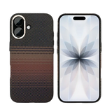 Rixus Alpine Ultra-Slim Case met MagSafe – iPhone 17 Stripe Brown - Back cover / hardcase