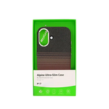 Rixus Alpine Ultra-Slim Case met MagSafe – iPhone 17 Stripe Brown - Back cover / hardcase