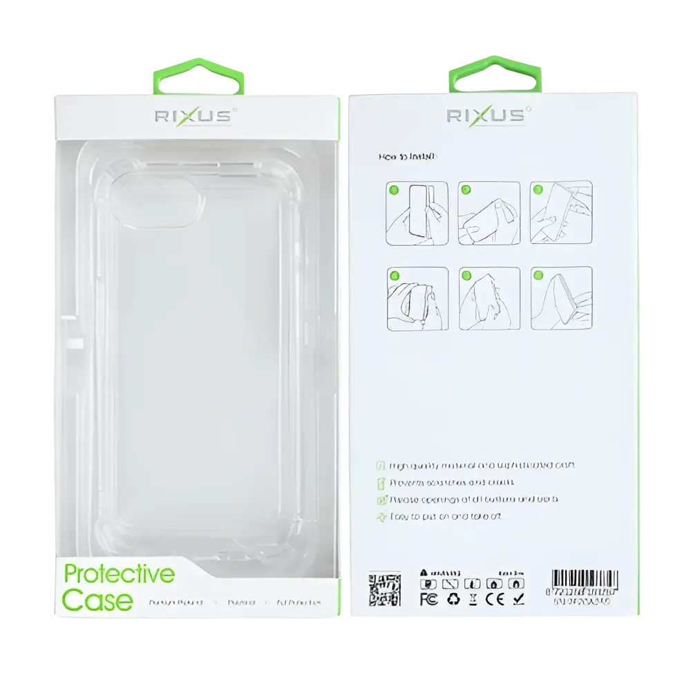 Rixus Anti-Burst Case – iPhone 16e / 17e Transparant - Back cover / softcase