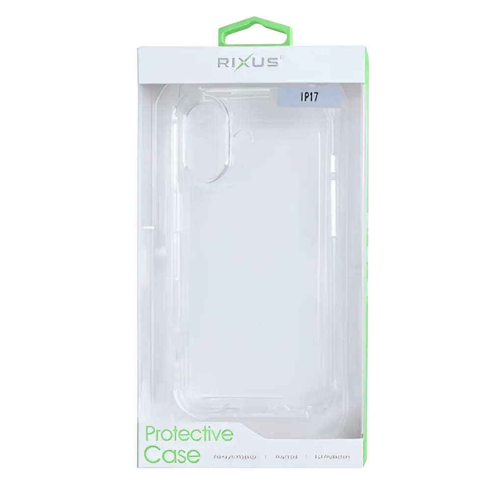 Rixus Anti-Burst Case – iPhone 17 Transparant - Back cover / softcase