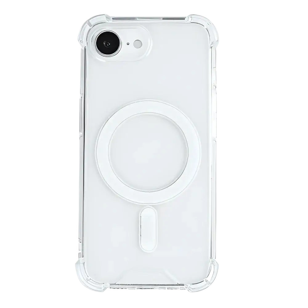 Rixus Anti-Burst Case met MagSafe – iPhone 16e / 17e Transparant - Back cover / softcase