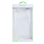 Rixus Anti-Burst Case met MagSafe – iPhone 17 Pro Transparant - Back cover