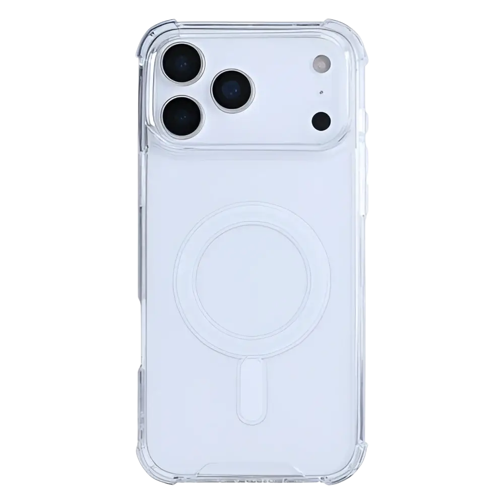 Rixus Anti-Burst Case met MagSafe – iPhone 17 Pro Transparant - Back cover