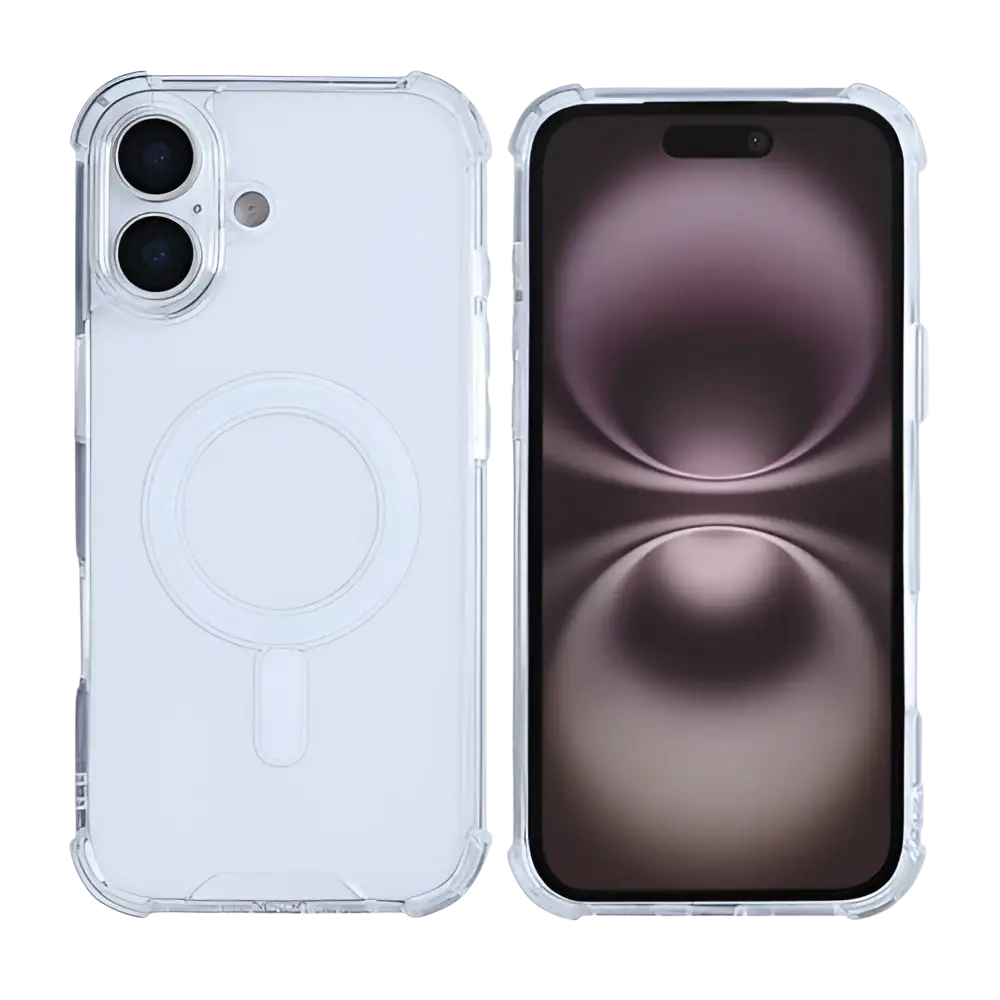 Rixus Anti-Burst Case met MagSafe – iPhone 17 Transparant - Back cover / softcase