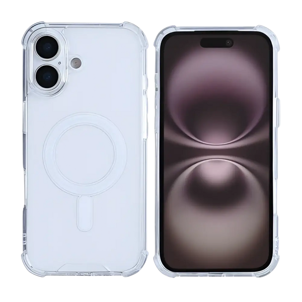 Rixus Anti-Burst Case met MagSafe – iPhone 17 Transparant - Back cover / softcase