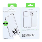 Rixus Armor-X Anti Shock Case – iPhone 17 Pro Transparant - Back cover
