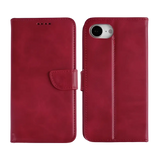Rixus Bookcase – iPhone 16e / 17e Donkerrood - Book case / wallet