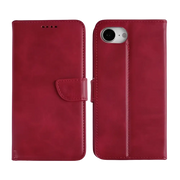 Rixus Bookcase – iPhone 16e / 17e Donkerrood - Book case / wallet