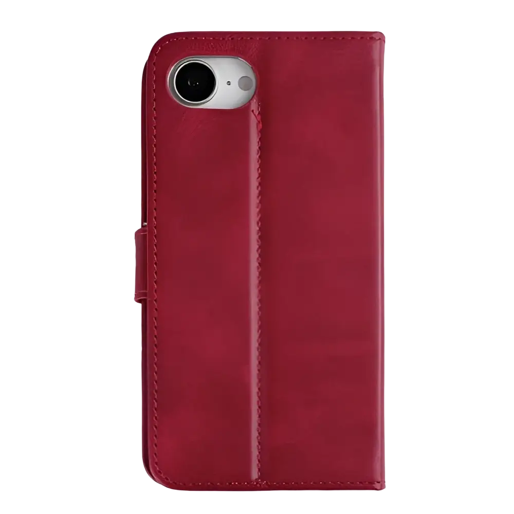 Rixus Bookcase – iPhone 16e / 17e Donkerrood - Book case / wallet