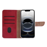 Rixus Bookcase – iPhone 16e / 17e Donkerrood - Book case / wallet