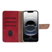 Rixus Bookcase – iPhone 16e / 17e Donkerrood - Book case / wallet