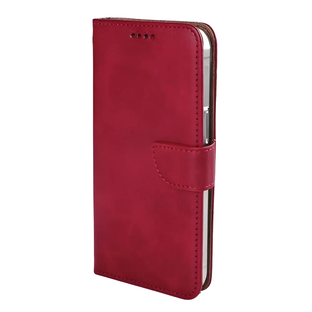Rixus Bookcase – iPhone 16e / 17e Donkerrood - Book case / wallet