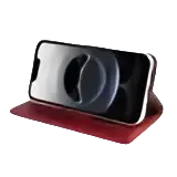 Rixus Bookcase – iPhone 16e / 17e Donkerrood - Book case / wallet