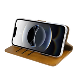 Rixus Bookcase – iPhone 16e / 17e Lichtbruin - Book case / wallet