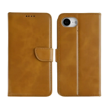 Rixus Bookcase – iPhone 16e / 17e Lichtbruin - Book case / wallet