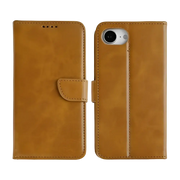 Rixus Bookcase – iPhone 16e / 17e Lichtbruin - Book case / wallet