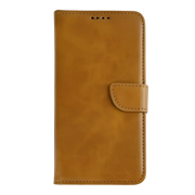 Rixus Bookcase – iPhone 16e / 17e Lichtbruin - Book case / wallet