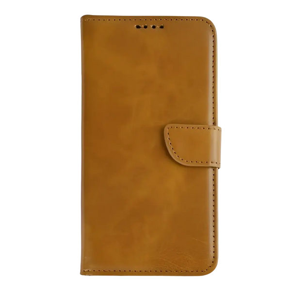 Rixus Bookcase – iPhone 16e / 17e Lichtbruin - Book case / wallet