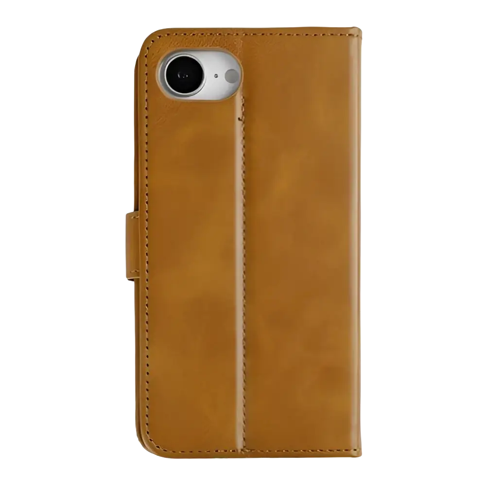 Rixus Bookcase – iPhone 16e / 17e Lichtbruin - Book case / wallet