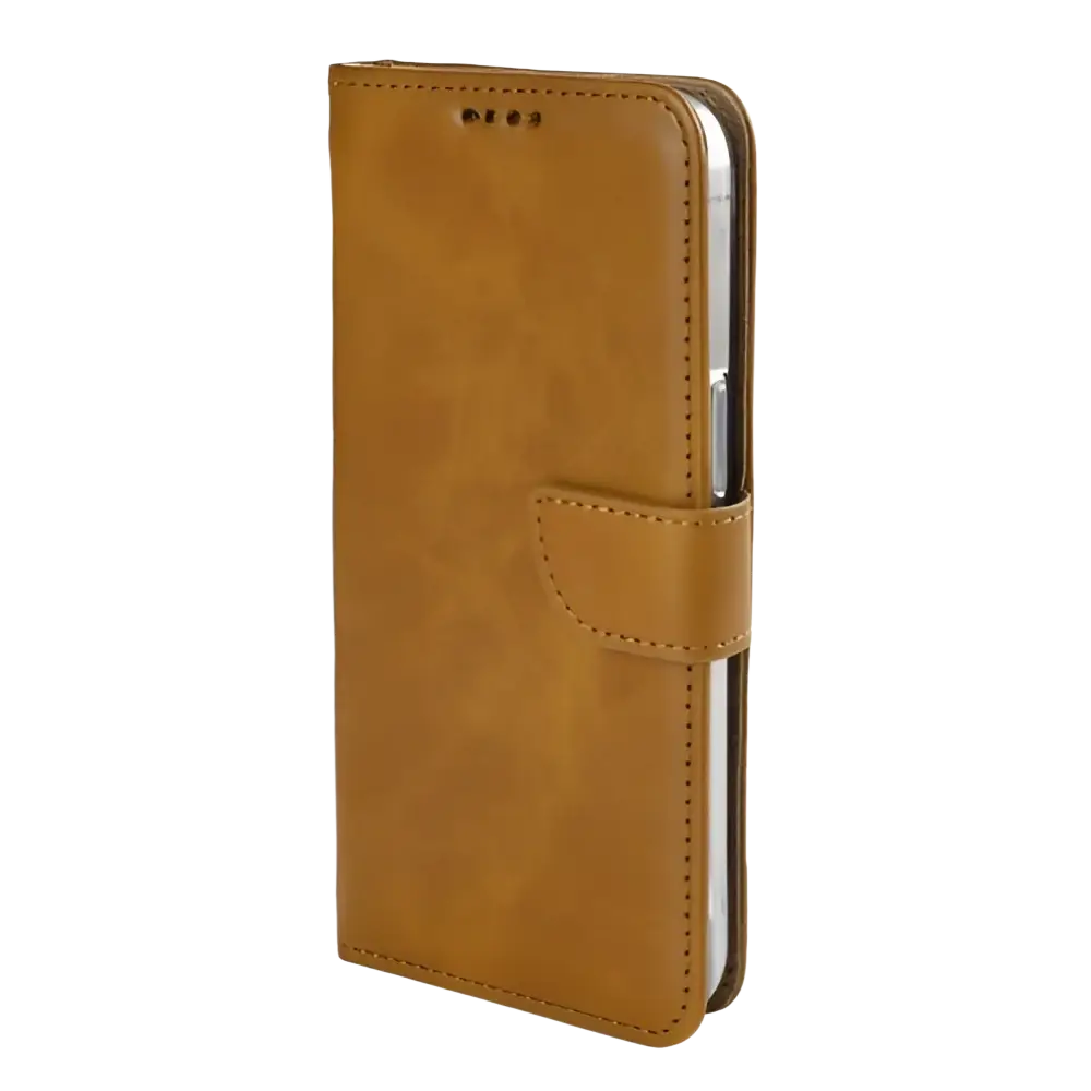 Rixus Bookcase – iPhone 16e / 17e Lichtbruin - Book case / wallet