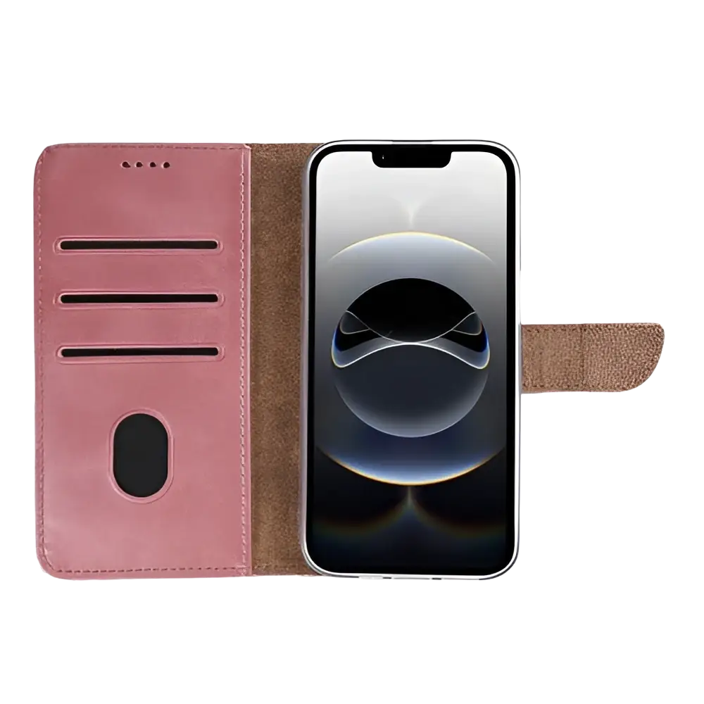 Rixus Bookcase – iPhone 16e / 17e Roze - Book case / wallet