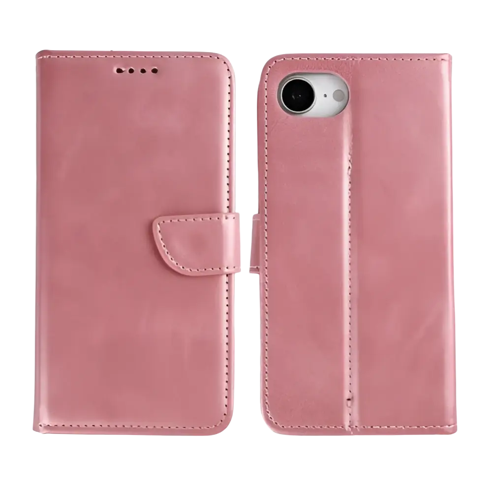 Rixus Bookcase – iPhone 16e / 17e Roze - Book case / wallet