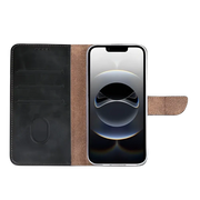 Rixus Bookcase – iPhone 16e / 17e Zwart - Book case / wallet