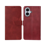 Rixus Bookcase – iPhone 17 Donkerrood - Book case / wallet