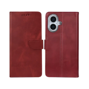 Rixus Bookcase – iPhone 17 Donkerrood - Book case / wallet
