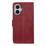 Rixus Bookcase – iPhone 17 Donkerrood - Book case / wallet